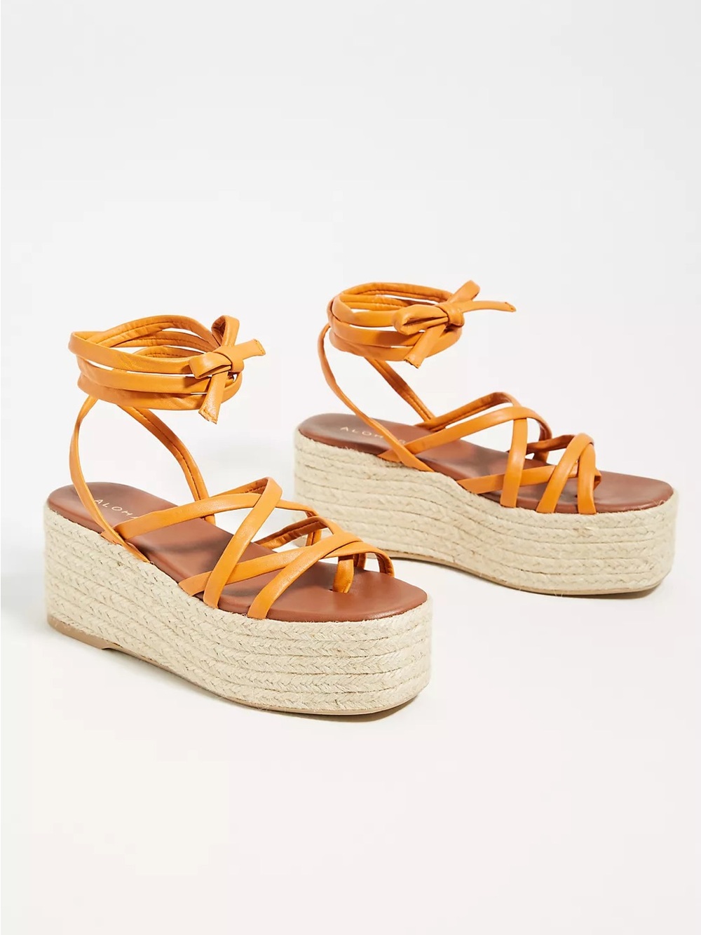 Alohas Paw Paw Platform Espadrille Sandals Women's size 39/9